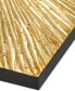 Sunburst Gold-Tone Resin Dimensional Box Wall Art