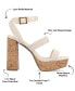 Фото #7 товара Women's Sienne Platform Sandals