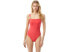 Фото #1 товара MICHAEL Michael Kors 256259 Women Solid Square Neck One-Piece Swimsuit Size 4