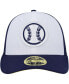 Фото #3 товара Men's White, Navy Milwaukee Brewers 2023 On-Field Batting Practice Low Profile 59FIFTY Fitted Hat