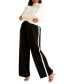 Фото #1 товара Plus Size Wide Leg Pant With Side Stripe