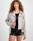 Фото #1 товара Women's Celeste Faux-Suede Moto Jacket