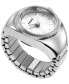 ფოტო #1 პროდუქტის Women's Ring Watch Two-Hand Silver-Tone Stainless Steel Bracelet Watch, 15mm