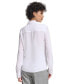 ფოტო #2 პროდუქტის Women's Ruffle-Front Long-Sleeve Shirt