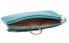 Leather mini wallet-key ring 7289 emerald