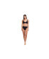 Фото #3 товара Women's Solid Textured V neck Bikini swim top