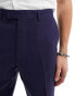 French Connection linen formal smart trouser in blue