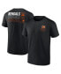 Фото #1 товара Men's Black Cincinnati Bengals Repeat Stats T-Shirt