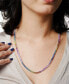 ფოტო #5 პროდუქტის Lab-Grown Multi-Sapphire 24" Statement Necklace (48-1/3 ct. t.w.) in Sterling Silver