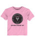 Toddler Boys and Girls Pink Inter Miami CF Primary Logo T-shirt