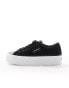 Calvin Klein Jeans bold flatform low trainers in multi