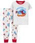 Toddler 2-Piece Sesame Street 100% Snug Fit Cotton Pajamas 5T
