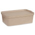 Storage Box with Lid Beige Plastic 14 L 29,5 x 14,5 x 45 cm (12 Units)