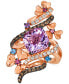 ფოტო #1 პროდუქტის Crazy Collection® Multi-Gemstone (4-3/8 ct. t.w.) & Diamond (5/8 ct. t.w.) Swirl Flower Statement Ring in 14k Rose Gold