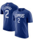 Фото #2 товара Men's Kawhi Leonard Royal La Clippers Name & Number T-shirt