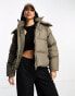 The Couture Club essentials puffer jacket in matte brown