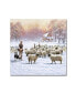 Фото #1 товара The Macneil Studio 'Sheep Shepherd' Canvas Art - 14" x 14"