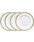 Фото #1 товара Haku Set of 4 Bread Butter and Appetizer Plates, Service For 4