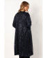 ფოტო #5 პროდუქტის Karsyn Open Front Sequin Duster