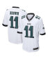 Фото #1 товара Men's A.J. Brown White Philadelphia Eagles Game Jersey