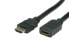 VALUE HDMI High Speed Cable + Ethernet - M/F 1 m - 1 m - HDMI Type A (Standard) - HDMI Type A (Standard) - 3D - 10.2 Gbit/s - Black