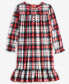 ფოტო #1 პროდუქტის Family Pajamas Little & Big Kids Winterton Plaid Nightgown Family Holiday Pajamas, Created for Macy's