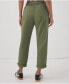 ფოტო #2 პროდუქტის Plus Size Cotton Classic Woven Twill Drawstring Roll Up Pant