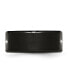 ფოტო #3 პროდუქტის Stainless Steel Brushed Black IP-plated Cross 9mm Band Ring