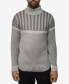 Фото #1 товара Men's Ribbed Pattern Turtleneck Sweater