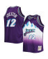 ფოტო #4 პროდუქტის Men's John Stockton Purple Utah Jazz Big and Tall Hardwood Classics 1996-97 Swingman Jersey