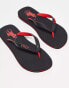 Фото #1 товара Polo Ralph Lauren flip flop with logo in black