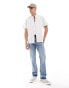 Levi's authentic logo short sleeve stripe oxford shirt in multi/white Bunt/Weiß, M - 96 CM - 101 CM - фото #3