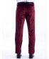 ფოტო #4 პროდუქტის Men's Skinny Modern Fit Velvet Tuxedo Dress Pants