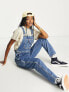 Dickies duck canvas classic bib denim dungarees in blue