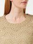 PIECES Patterned women's knitted top