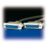 ROLINE RS232 Cable - M - M 6 m - Grey - 6 m - 25-pin D-SUB RS232 - 25-pin D-SUB RS232 - Male - Male