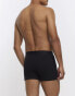 Фото #6 товара River Island 4 pack trunks in black