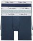 ფოტო #2 პროდუქტის Men's 3-Pack Micro Stretch Solid Boxer Briefs