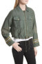 Фото #1 товара Free People 155586 Women's Embellished Military Jacket Moss Sz. Medium