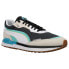 Фото #2 товара Puma City Rider Lace Up Mens Grey Sneakers Casual Shoes 38204402