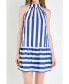 Фото #1 товара Women's Striped Halter Dress