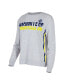 Фото #1 товара Women's Gray Nashville SC Cedar Tri-Blend Long Sleeve T-shirt