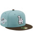 Фото #5 товара Men's Light Blue, Brown Los Angeles Dodgers 1988 World Series Beach Kiss 59FIFTY Fitted Hat