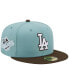 ფოტო #5 პროდუქტის Men's Light Blue, Brown Los Angeles Dodgers 1988 World Series Beach Kiss 59FIFTY Fitted Hat