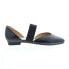 Фото #1 товара Gabor 8-1353-27 Womens Black Leather Slip On Strap Flats Shoes