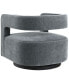 Lunar 28" Stain-Resistant Fabric Swivel Chair