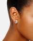 ფოტო #3 პროდუქტის Textured Wide Huggie Hoop Earrings