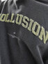 COLLUSION Varsity hoodie in grey