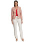 Фото #4 товара Women's Toile Single-Button Blazer