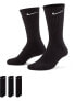 Фото #1 товара Nike Training 3 Pack Everyday Cushioned socks in black
